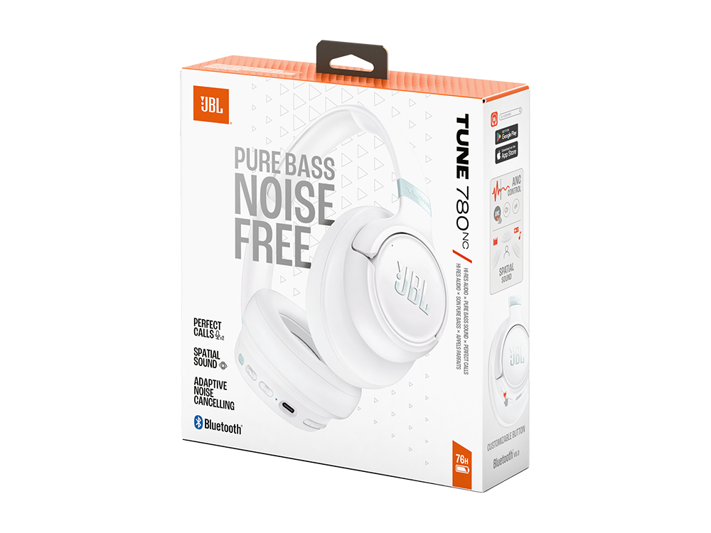 Casque Bluetooth sans fil JBL Tune 780 NC - Blanc