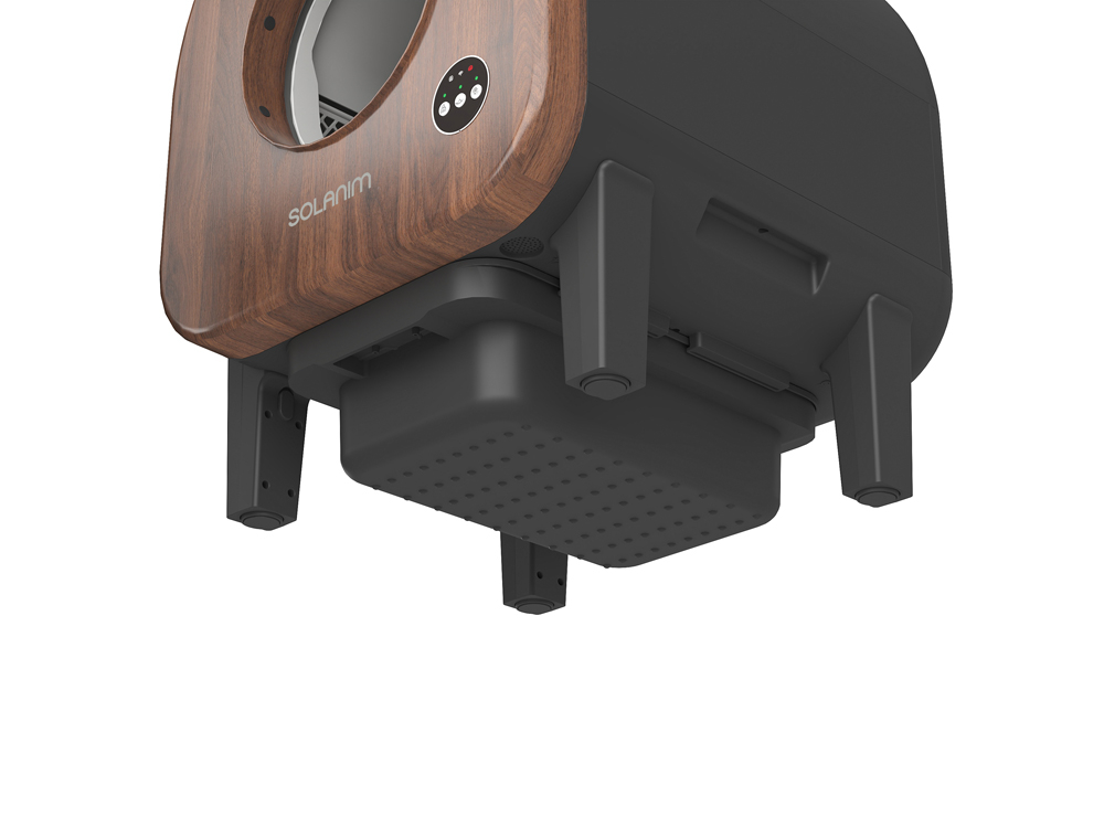 Litière auto-nettoyante 65L Wifi avec caméra HD - Modèle Igloo - Coloris Noir