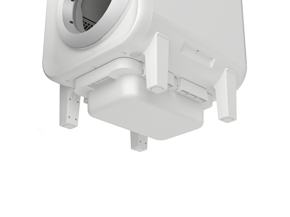 Litière auto-nettoyante 65L Wifi avec caméra HD - Modèle Cocoon - Coloris Blanc