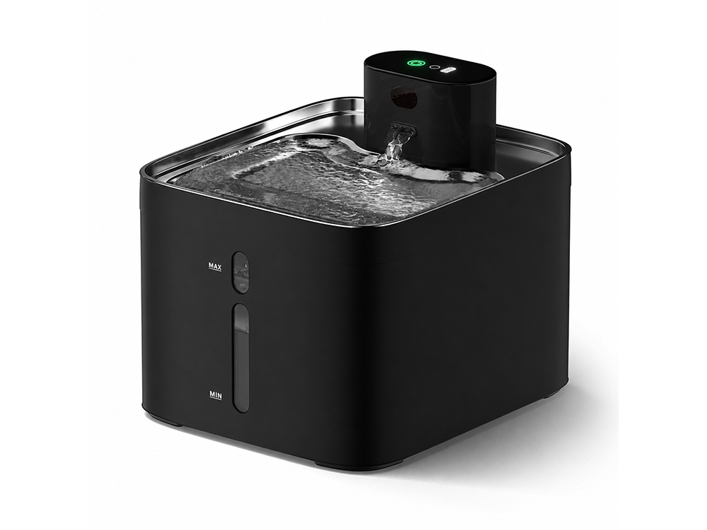 Fontaine à eau sans fil Inox 4,2L - Modèle INO2 - Coloris Noir