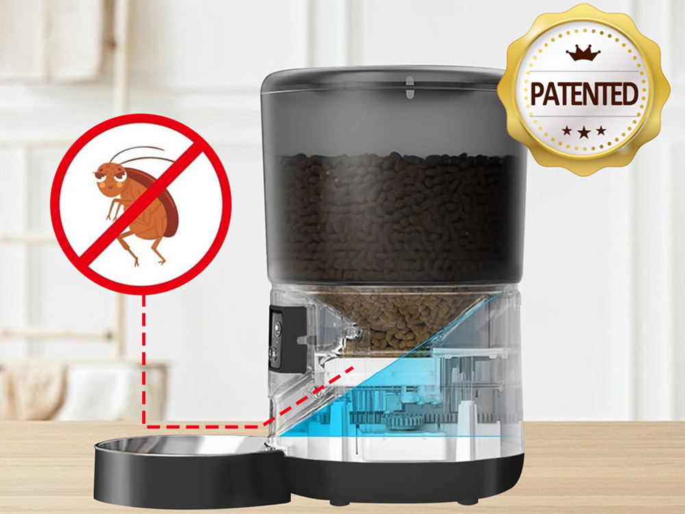 Distributeur de croquettes automatique 4L Wifi Caméra - Modèle Foodies Smart Cam - Coloris Blanc
