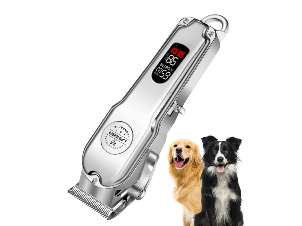 Tondeuse sans fil pour animaux 4 sabots - Modèle Pro Line - Coloris Argent
