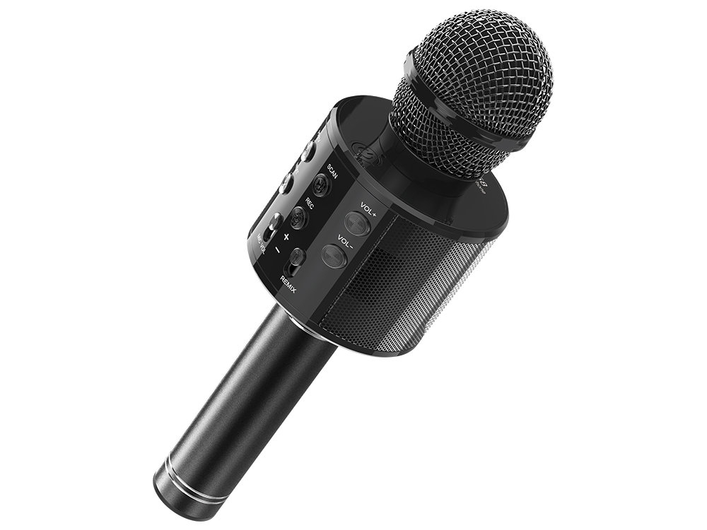 Micro Karaoké Bluetooth avec fonction REC - Coloris Noir
