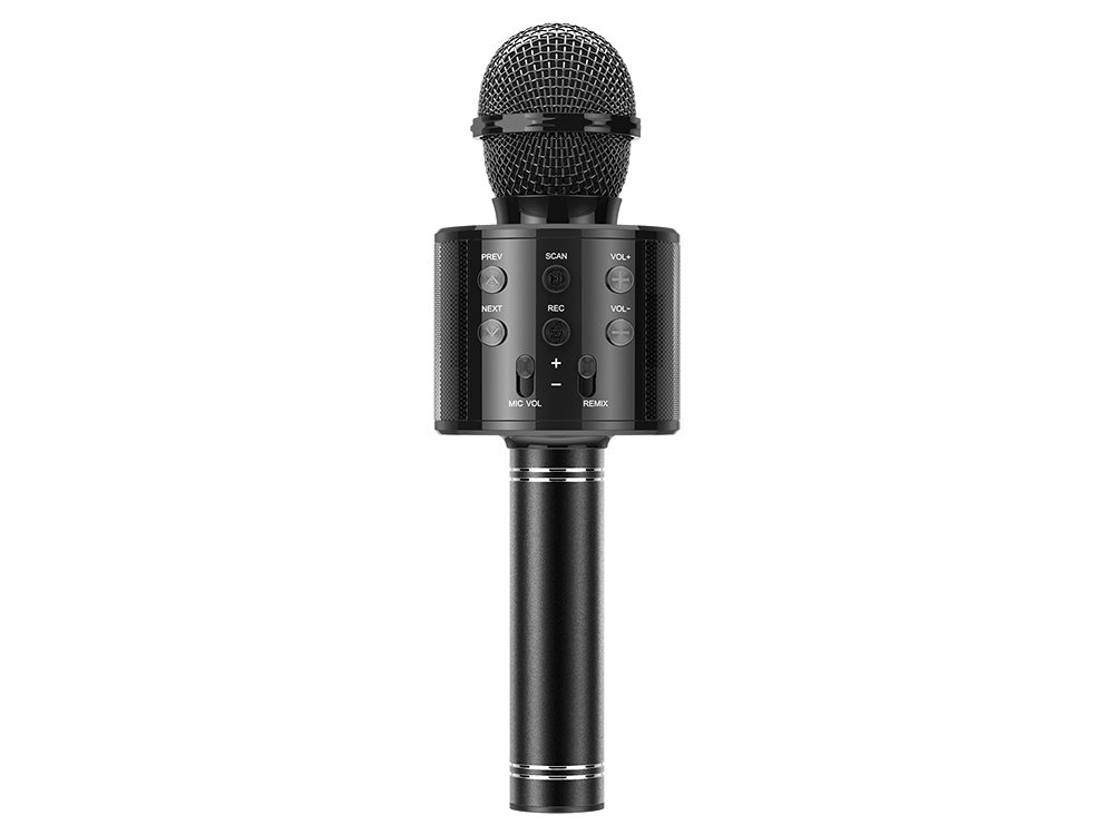 Micro Karaoké Bluetooth avec fonction REC - Coloris Noir