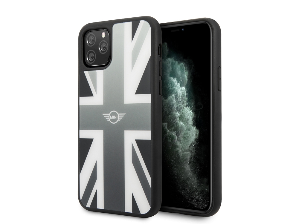 Coque MINI avec vitre de protection arrière Union Jack pour iPhone 11 Pro