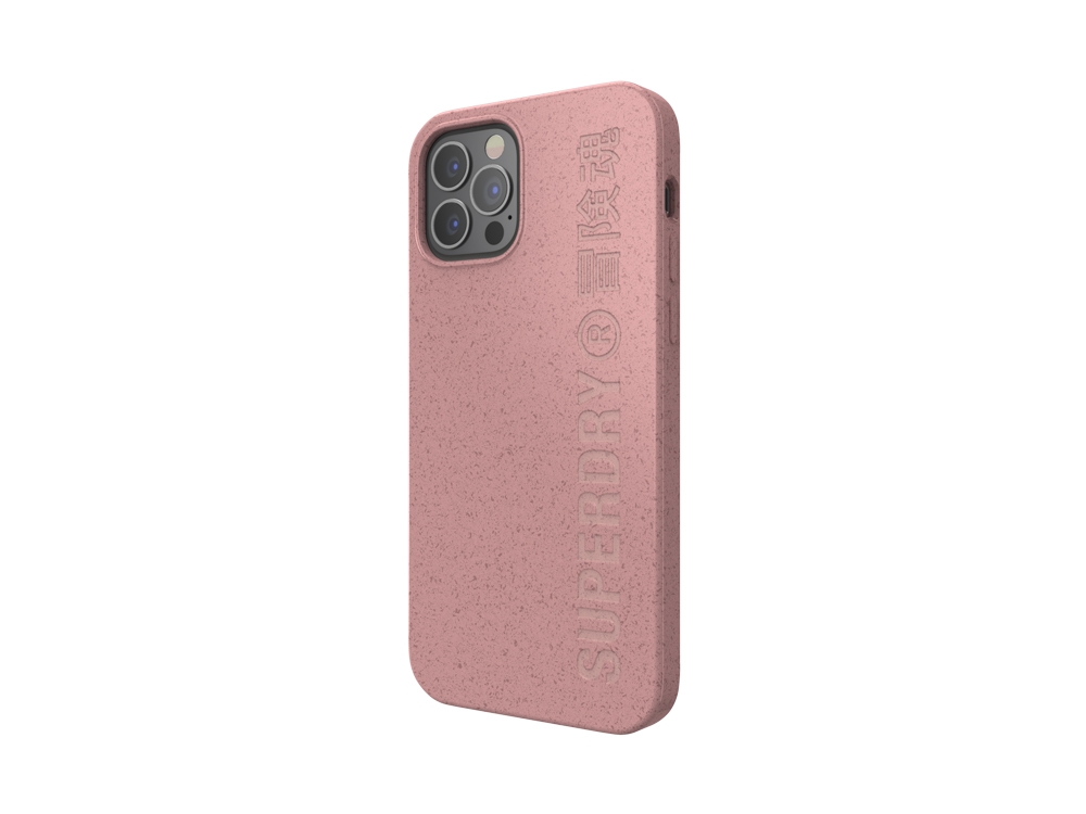 Coque Superdry Snap Case Compostable pour iPhone 12 et iPhone 12 Pro - Rose