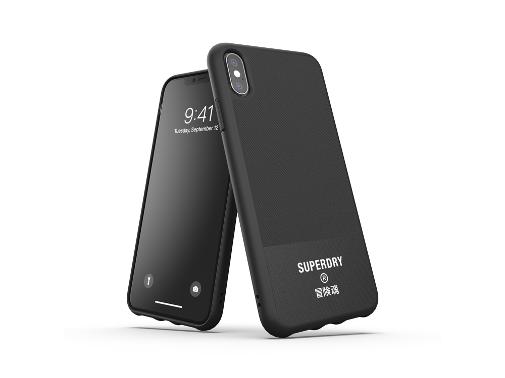 Coque Superdry Canvas pour iPhone XS Max - Noire
