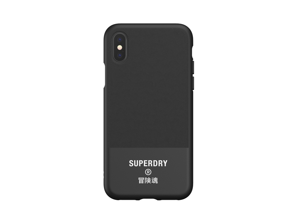 Coque Superdry Canvas pour iPhone XS Max - Noire