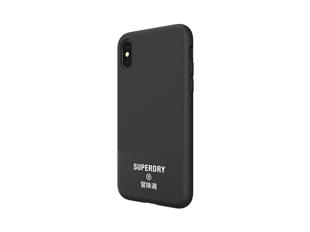 Coque Superdry Canvas pour iPhone XS Max - Noire