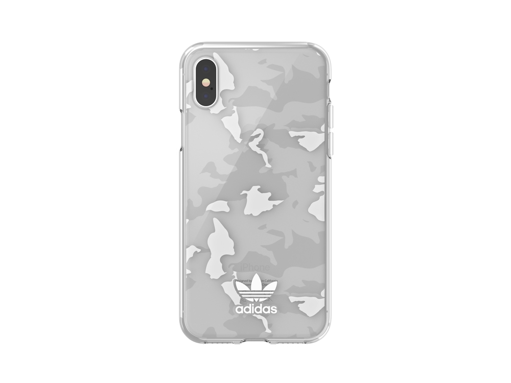 Coque Adidas Originals Camo Trefoil pour iPhone X et iPhone XS - Blanche