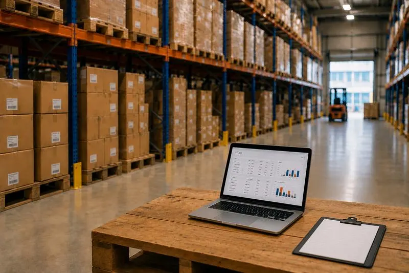 Cartons de marchandises prêts à expédier