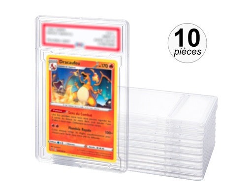 [TK372] Lot de 10 étuis format PSA pour cartes de collection