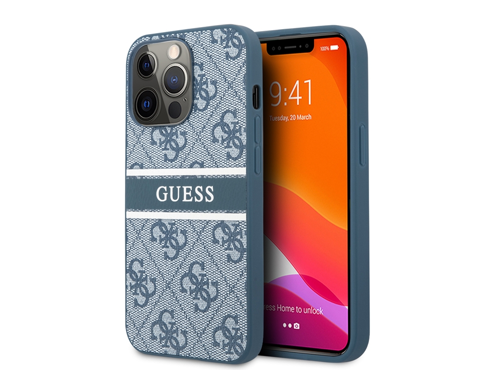 Coque Guess PU 4G Stripe pour iPhone 13 Pro