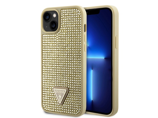 [H91061] Coque Guess Triangle Diamond pour iPhone 15 (Doré)