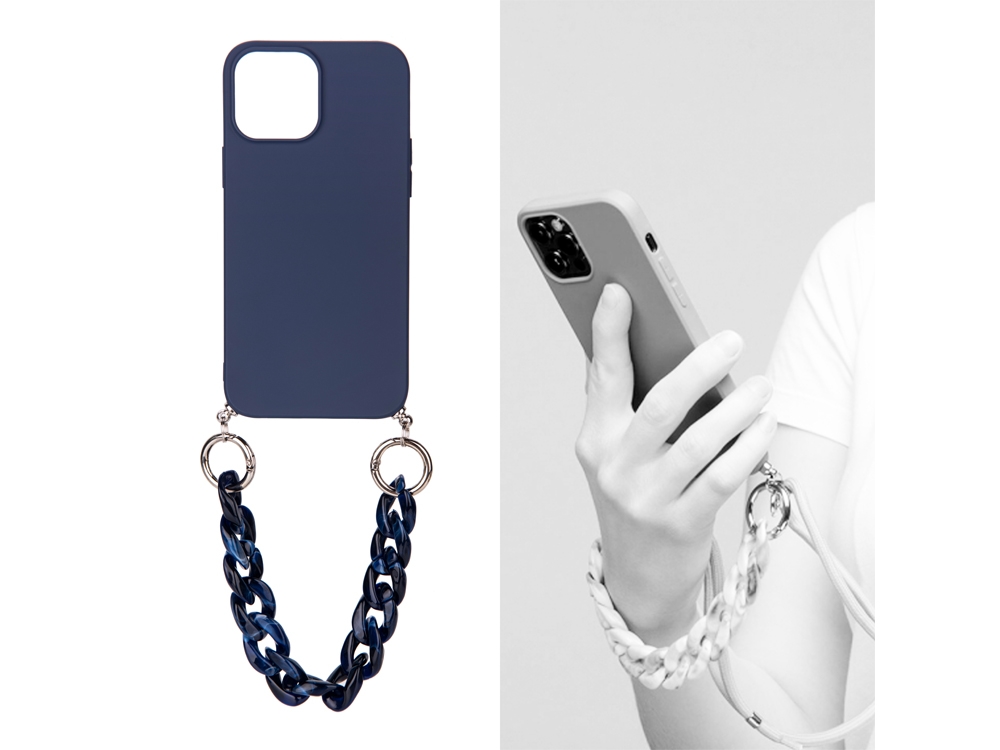 Coque avec cordon nylon et chaine pour iPhone 13 Pro Max