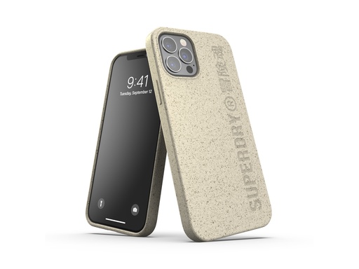[SX6288] Coque Superdry Snap Case Compostable pour iPhone 12 et iPhone 12 Pro (Beige)