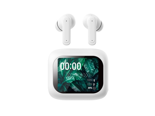[Y062] Écouteurs TWS Bolaris LCD Bluetooth 5.4 - Modèle Séoul (Blanc)