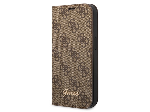 [H3236] Etui Folio Guess 4G pour iPhone 14 Pro Max (Marron)