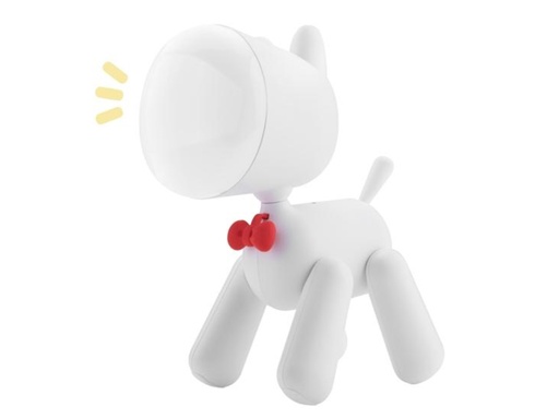 [TK037] Lampe veilleuse - Modèle Dog Art (Blanc)