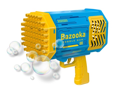 [TK265] Bazooka à bulles LED 69 trous - Modèle Bubble Gun (Bleu)