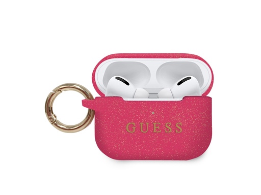 [H2446] Protection Guess Cover Ring pour Airpods Pro - Fuschia (Fuchsia)