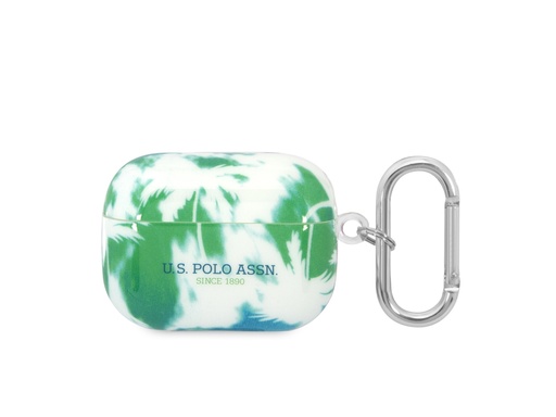 [H0159] Protection U.S Polo ASSN. Palm pour Airpods Pro - Verte et Bleue (Vert / Bleu)