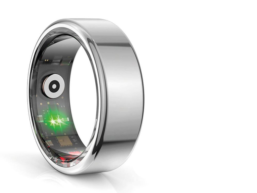 Bague connectée Mogie.avec étui - Modèle Titan - Coloris Noir - Taille 10