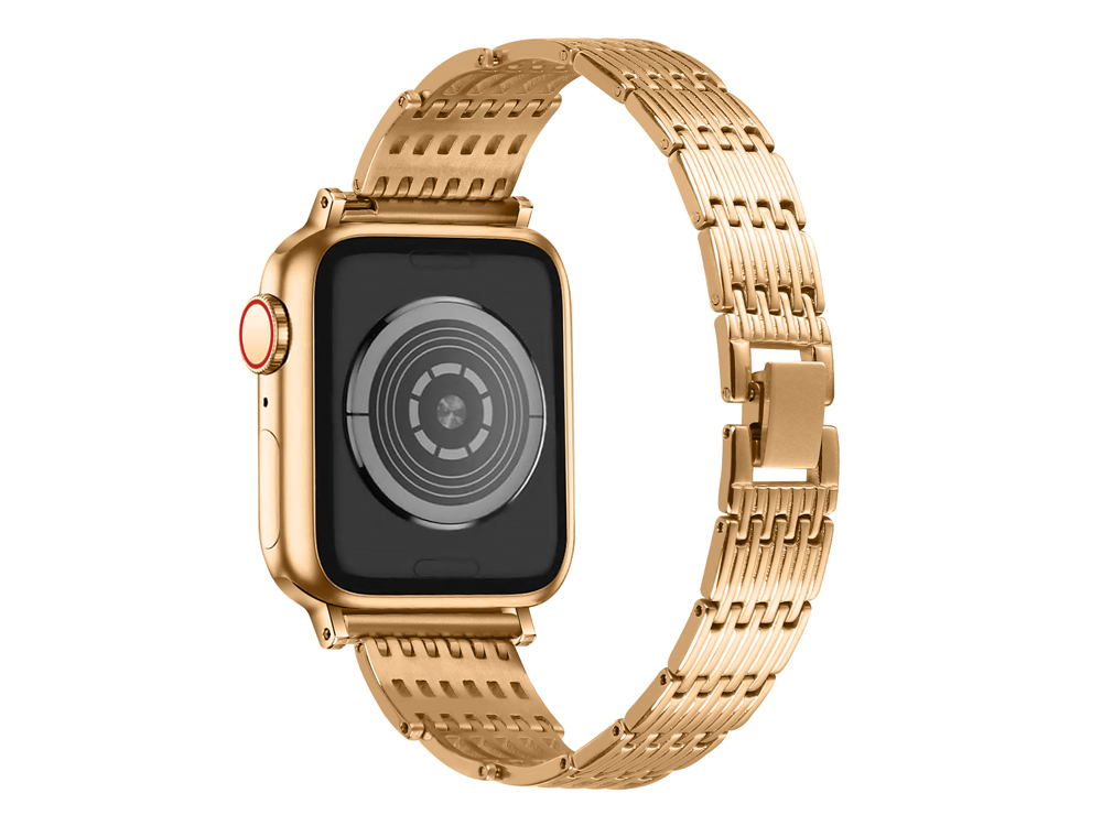 Bracelet en acier inoxydable Strass pour Apple Watch 42/44 et 45mm