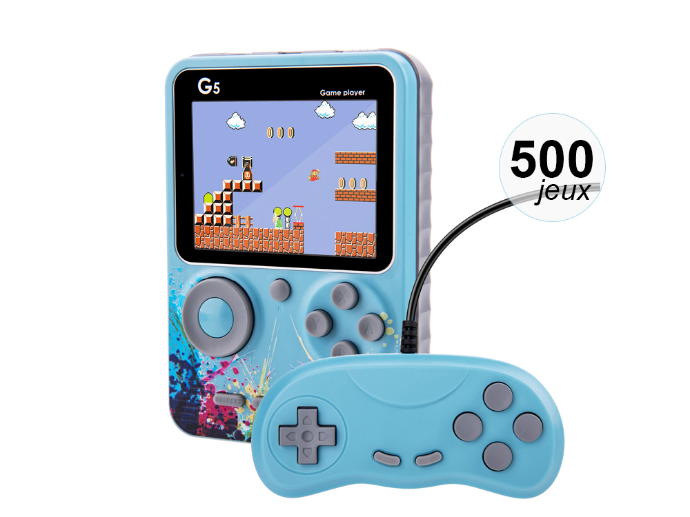 Console émulateur 500 jeux avec manette multijoueurs - Modèle StreetArt