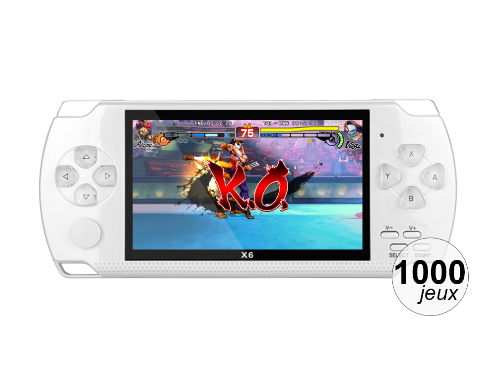Console émulateur portable 4.3 pouces avec lecteur audio/vidéo