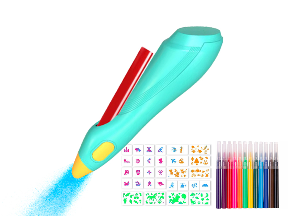 Stylo pulvérisateur d'encre électrique avec accessoires