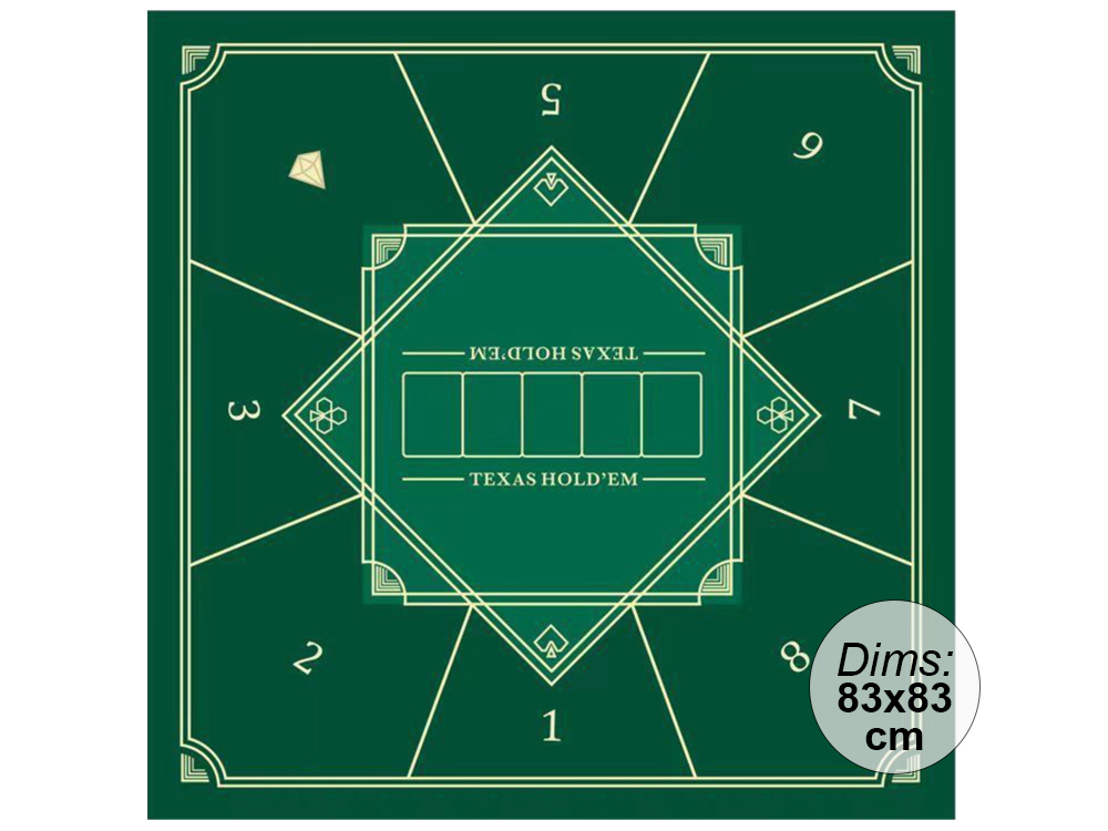 Tapis de poker carré 83x83cm