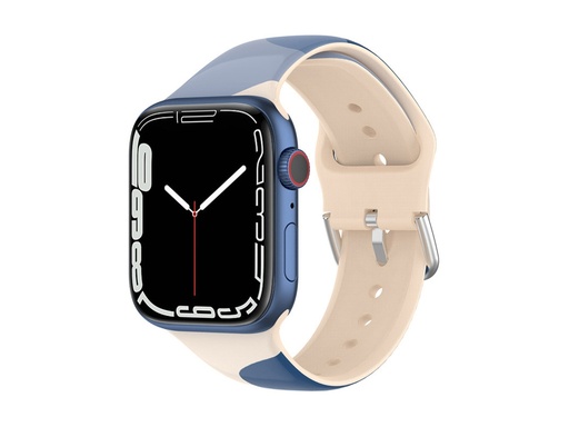 [TTE911] Bracelet en TPU Abstract pour Apple Watch 38/40/41mm (Blue Wave)