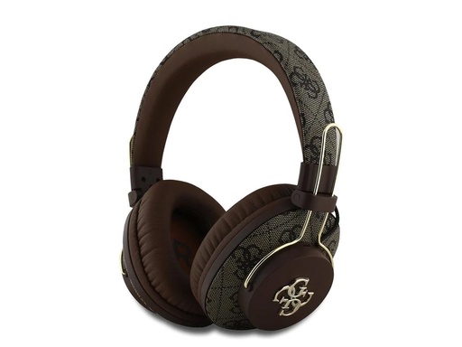 [BR7357] Casque Bluetooth 5.3 ENC Guess 4G Metal (Marron)