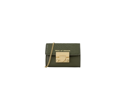 [ID1258] Mini sac IDEAL OF SWEDEN Portefeuille - Modèle Liv (Green Snake)