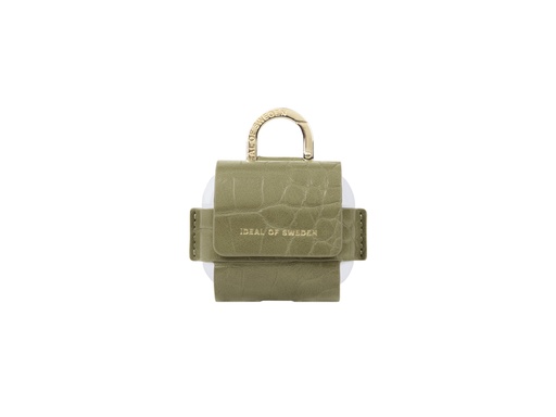 [ID8653] Mini sac IDEAL OF SWEDEN pour AirPods 3 - Modèle Flo (Sage Croco)