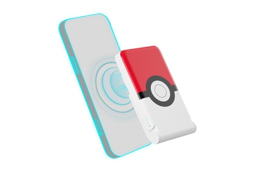 [W7931] Batterie de secours Powerbank 5000 mAh Qi (Pokéball)