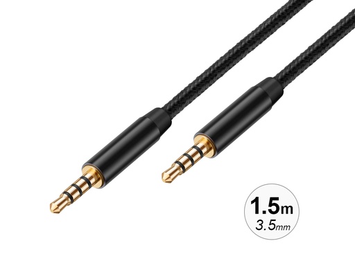 [Y098] Câble audio jack 3,5 mm Bolaris (1,5 m)