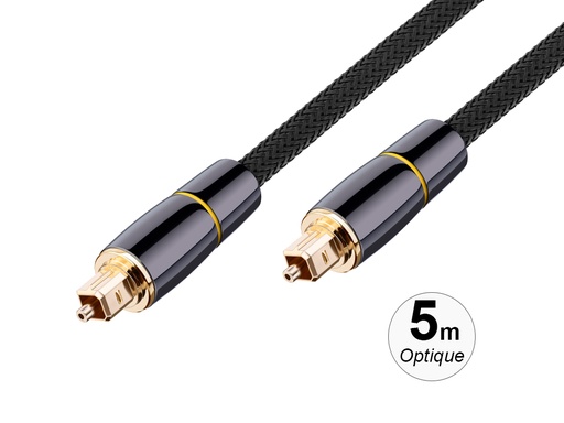 [Y103] Câble audio optique Bolaris (5 m)