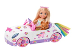 Barbie - Chelsea avec voiture décapotable licorne