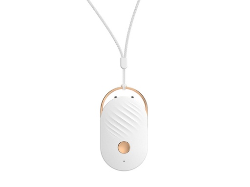 [STE046] Collier purificateur d'air personnel - Edition Anion - Blanc