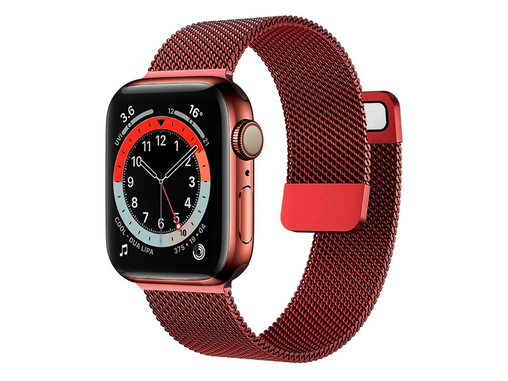 Bracelet Milanais en Acier Inoxydable pour Apple Watch 38/40/41 mm - Design Épuré et Ajustable