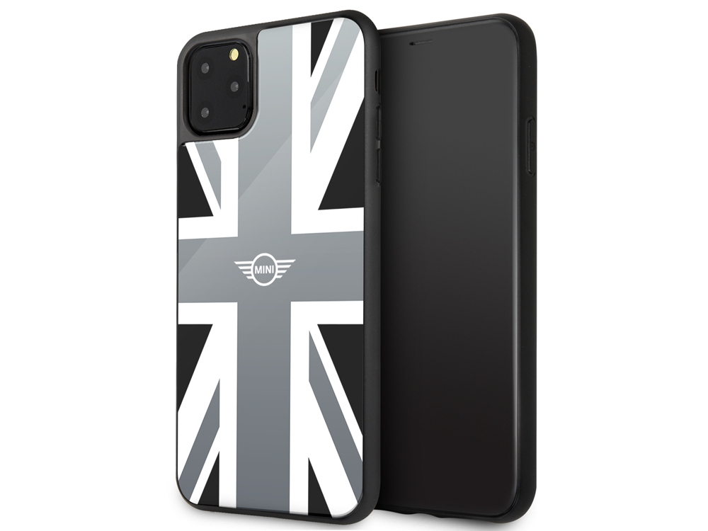 Coque MINI avec vitre de protection arrière Union Jack pour iPhone 11 Pro Max