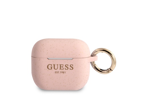 [H0225] Protection Guess Cover Ring pour Airpods 3 - Rose
