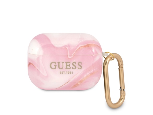 [H0188] Protection Guess New Marble pour Airpods Pro - Rose