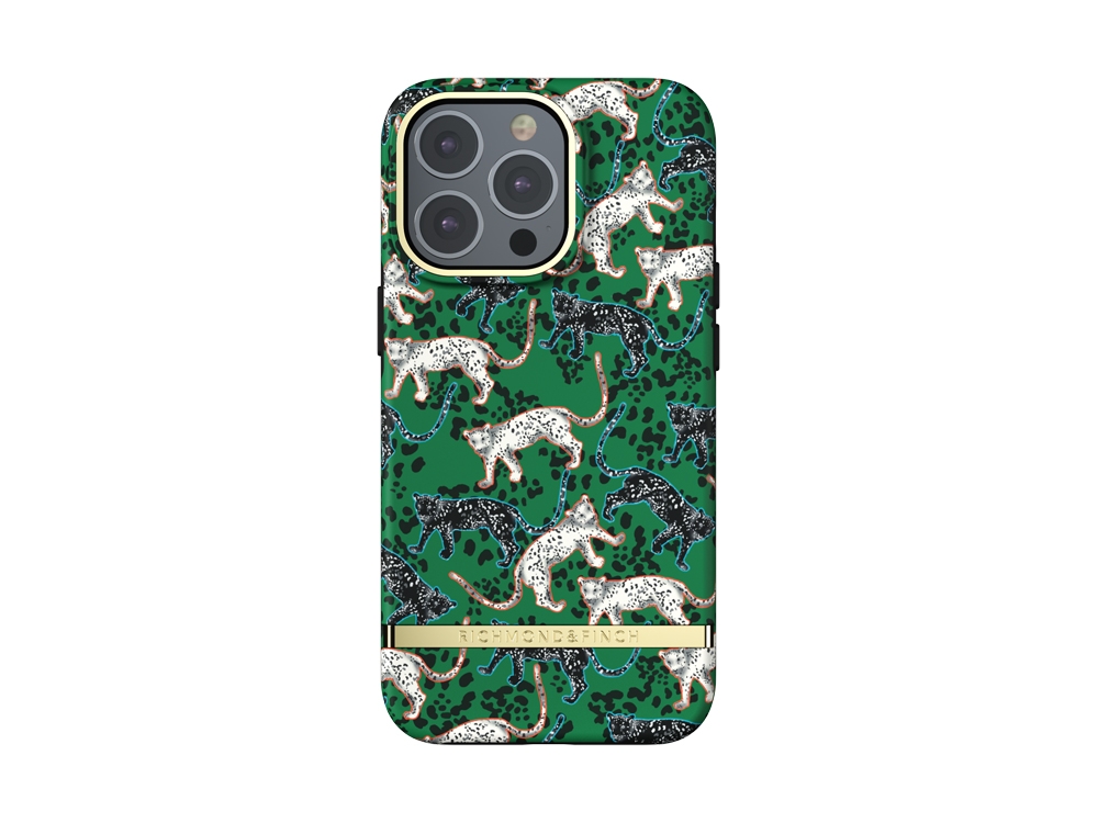 Coque Richmond&Finch Green Leopard pour iPhone 13 Pro
