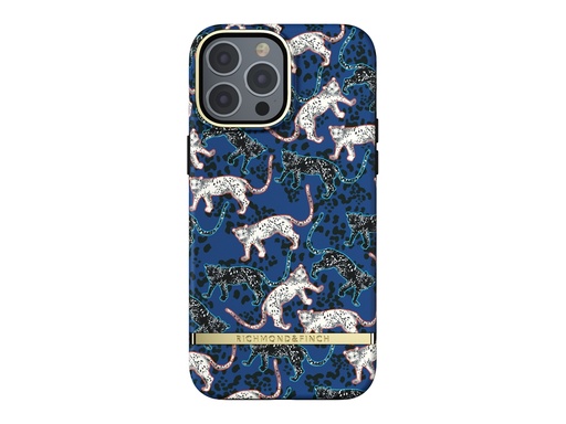 [SX3827] Coque Richmond&Finch Blue Leopard pour iPhone 13 Pro Max