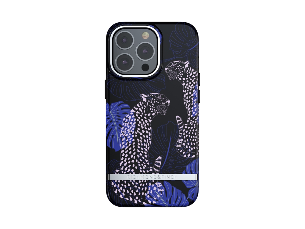 Coque Richmond&Finch Blue Cheetah pour iPhone 13 Pro