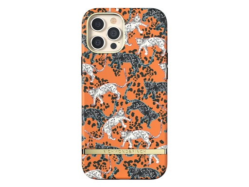 [SX2127] Coque Richmond&Finch Orange Leopard pour iPhone 12 Pro Max