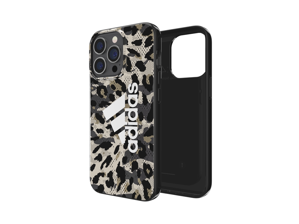 Coque Adidas Sport Leopard pour iPhone 13 et iPhone 13 Pro - Kaki